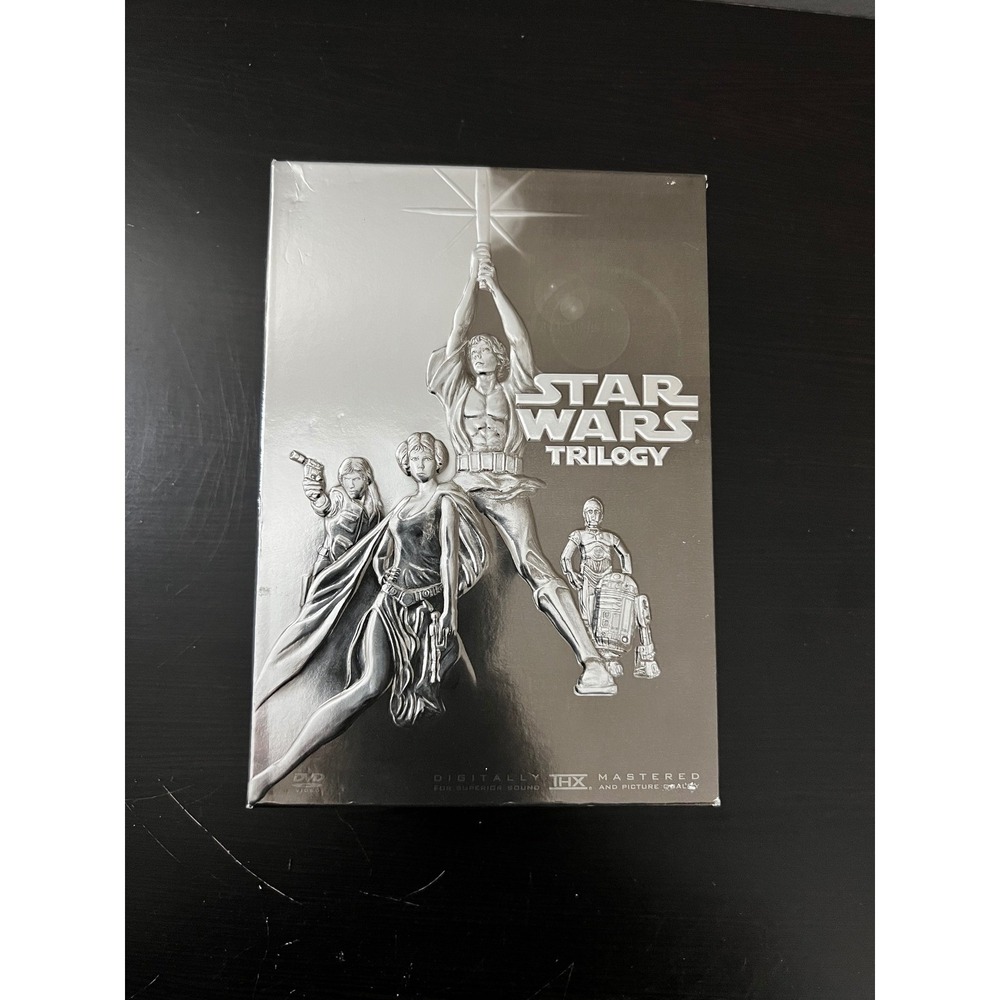 Star Wars Trilogy DVD Box Set Widescreen Silver Slipcase 4-Disc 2004 THX